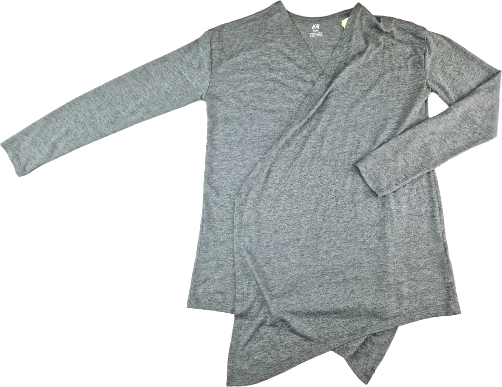 Bolerojacke/Strickjacke Gr. 158/164 H&M dunkelgrau dünn langarm