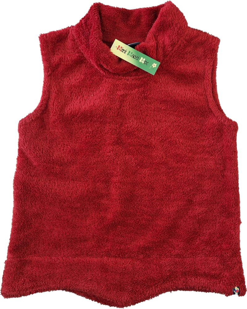 Kuschelfleeceweste Gr. 128 Jako-o bordeaux rot