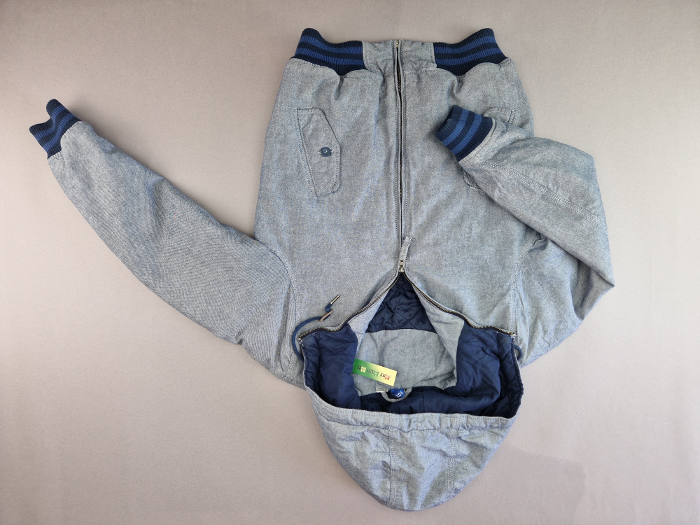 wattierte Winterjacke Gr. 164 H&M grau meliert