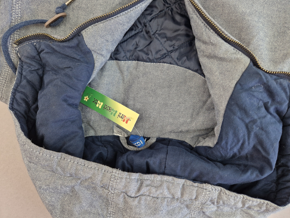 wattierte Winterjacke Gr. 164 H&M grau meliert