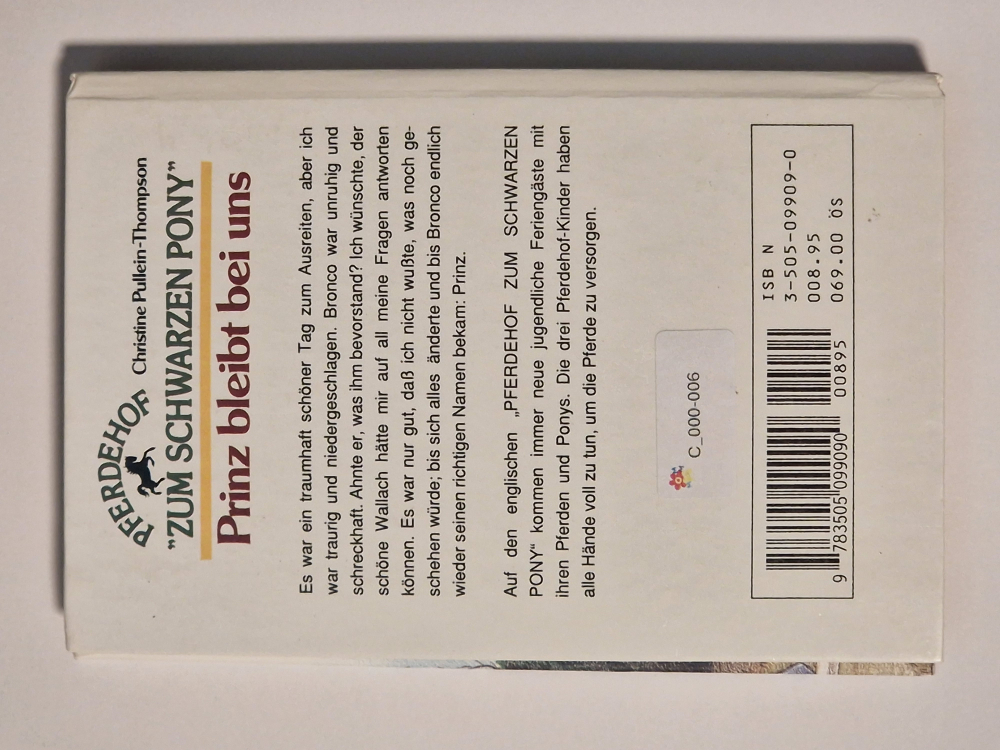 Pferdehof Zum schwarzen Pony – Prinz bleibt bei uns