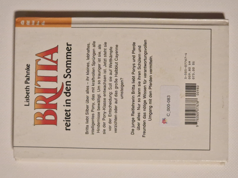 Britta reitet in den Sommer – Lisbeth Pahnke