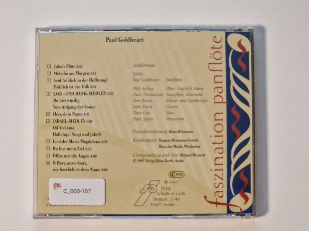 Faszination Panflöte – Paul Goldheart/ Klaus Heizmann und Tom Keene