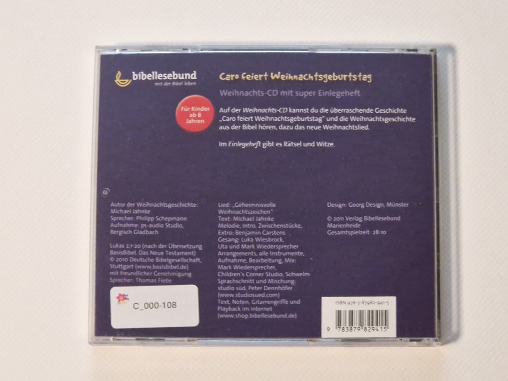 Caro feiert Weinachtsgeburtstag – Hörspiel