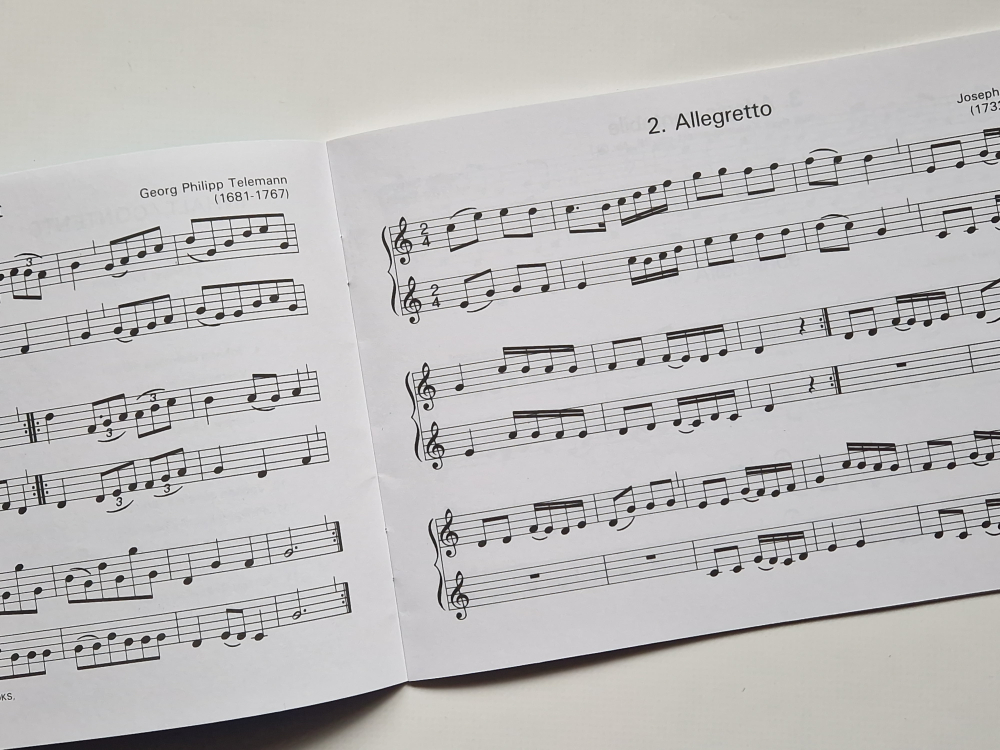 kleine Welt für große Meister für zwei Sopran-Blöckflöten Hans Bodenmann