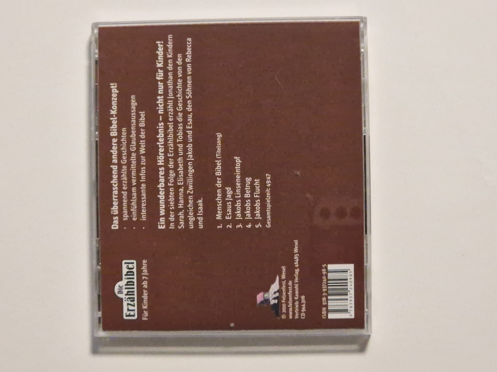 Die Erzählbibel – Jakob und Esau – Hörspiel von Werner Hoffmann