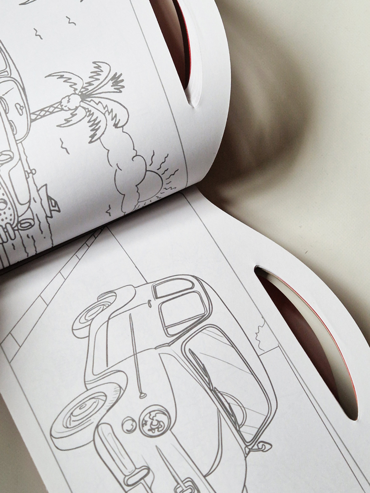 Malbuch Auto  - mit vielen bunten Stickern