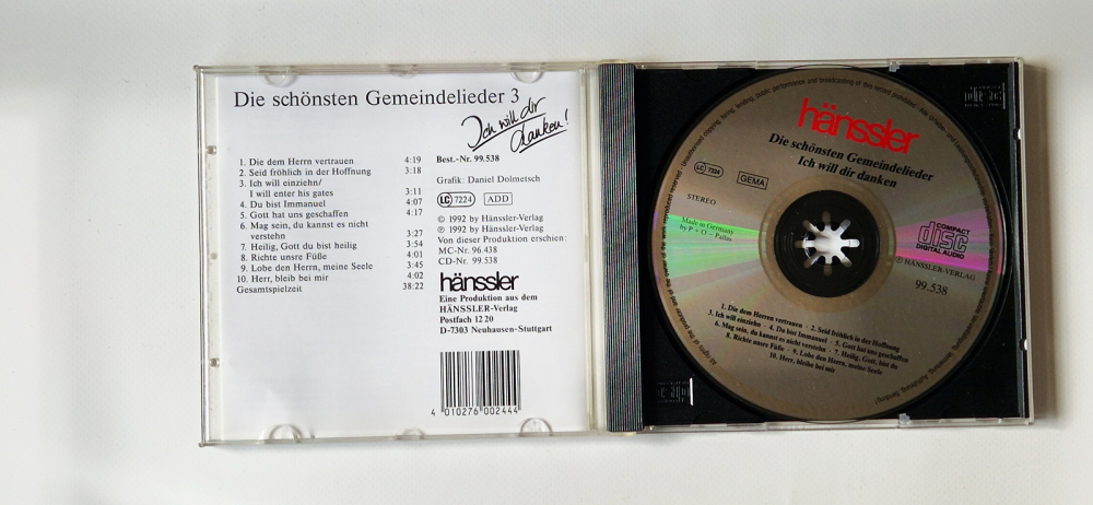 Die schönsten Gemeindelieder 3 – Ich will Dir danken