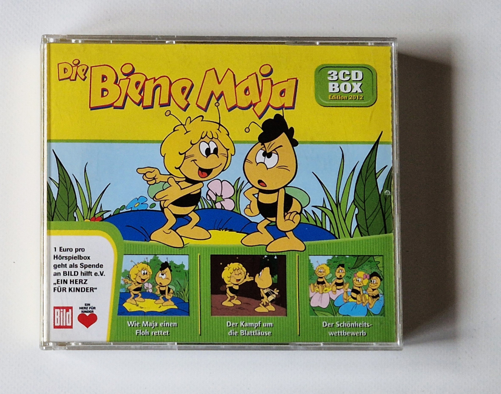 Biene Maja – 3 CD Box Wie Maja einen Floh rettet/ Der Kampf um die Blattläuse/ Der Schönheitswettbewerb