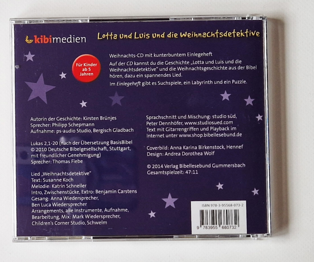 Lotta und Luis und die Weihnachtsdetektive – Hörspiel