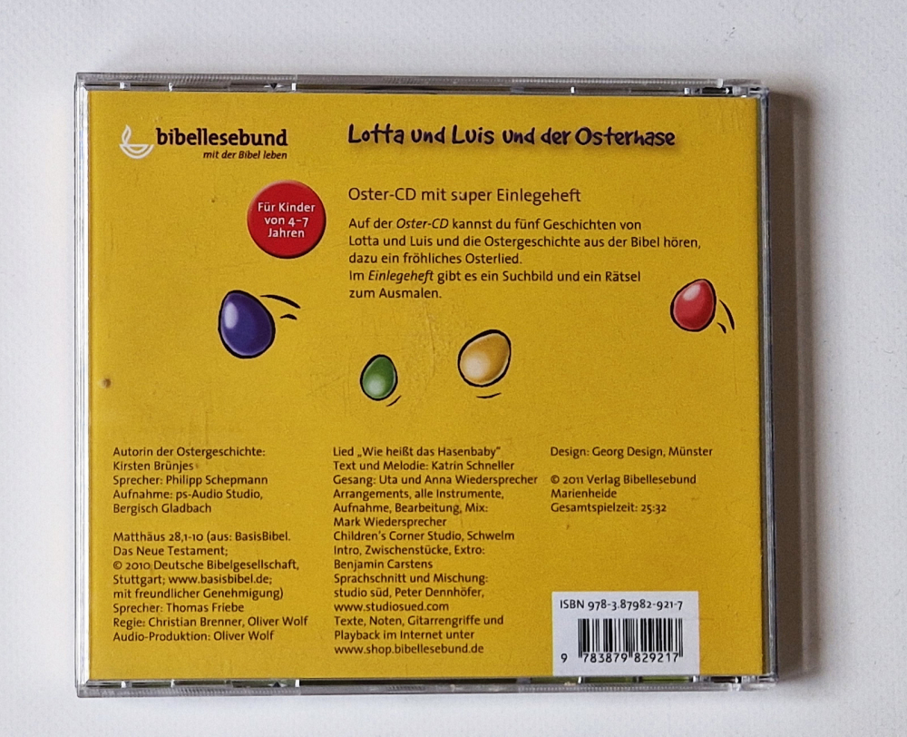 Lotta und Luis und der Osterhase – Hörspiel mit Osterlied und Einlegeheft