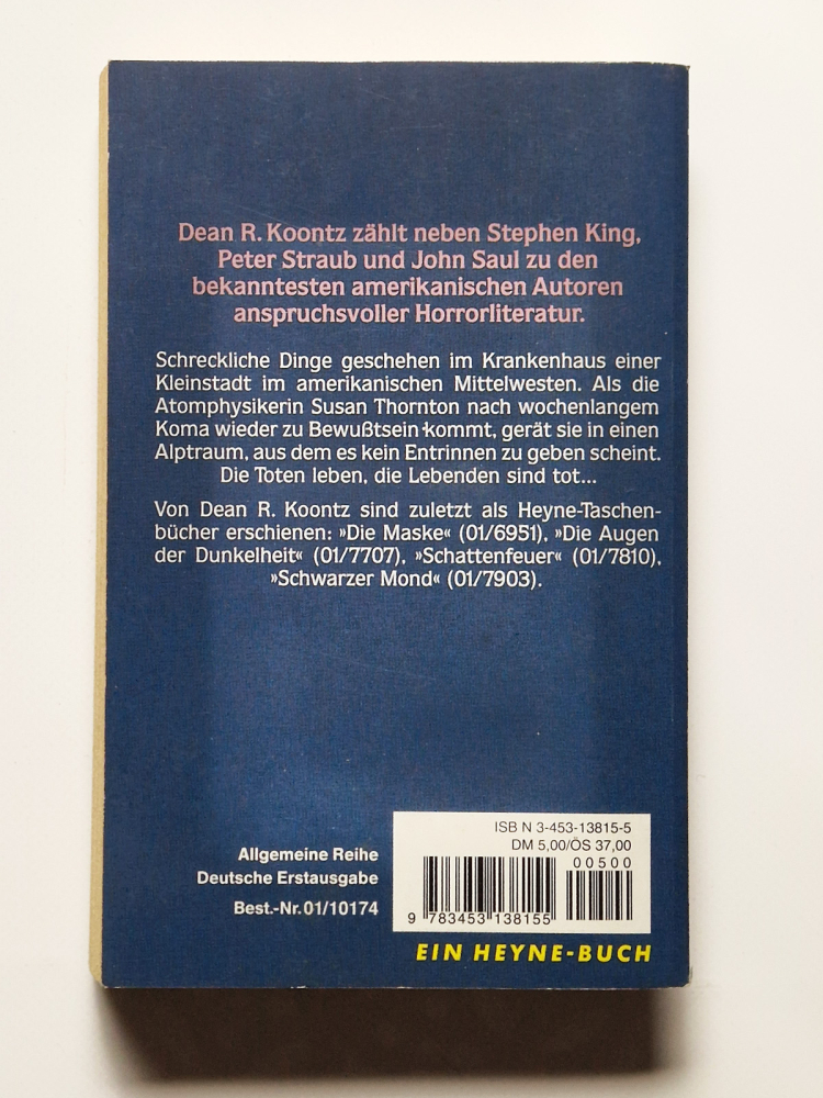 Das Haus der Angst – Dean R.Koontz – Roman