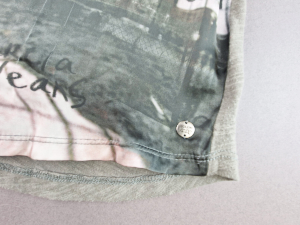 leichtes Langarmshirt Gr. 38 Garcia Jeans hellgrau/altrosa