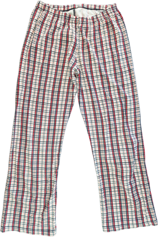 Schlafanzughose Gr. 152 Sanetta rot/schwarz/weiß kariert lang