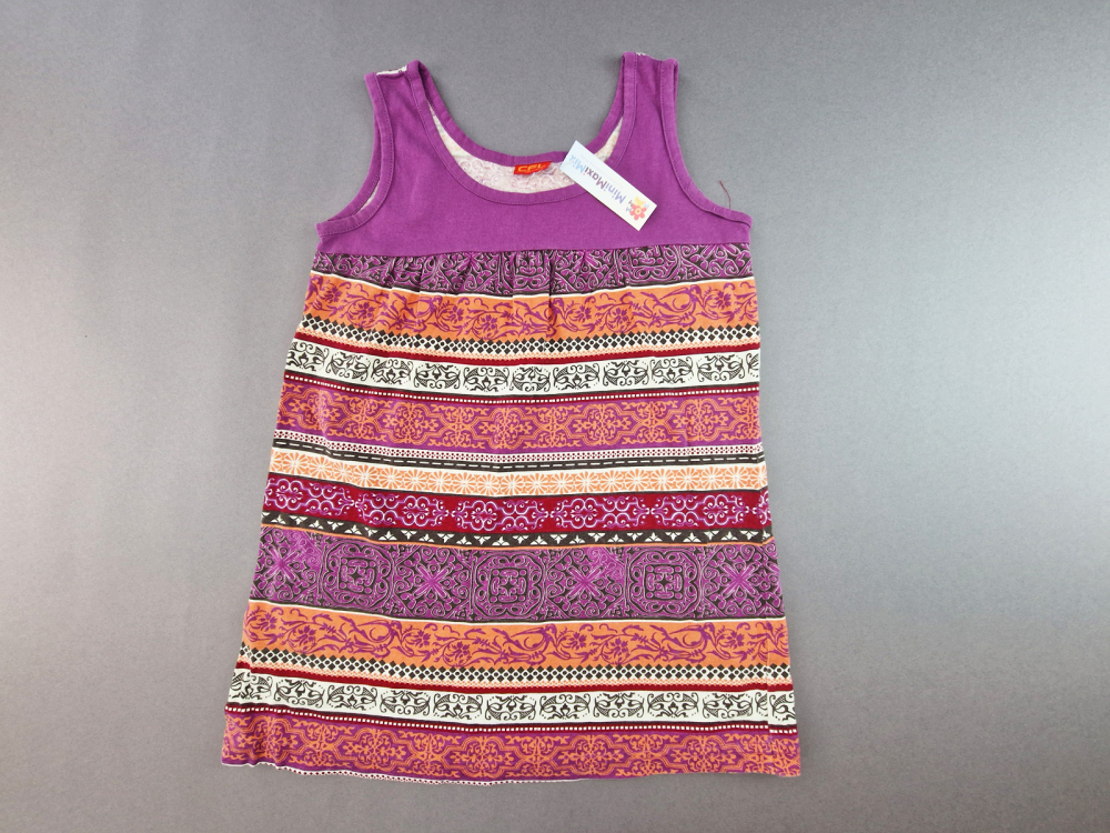 Trägershirt Gr. 158/164 CLF lila/orange gemustert