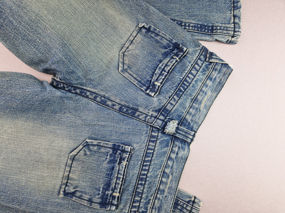 Schlagjeans Gr. 152/158 One blau mit Nieten