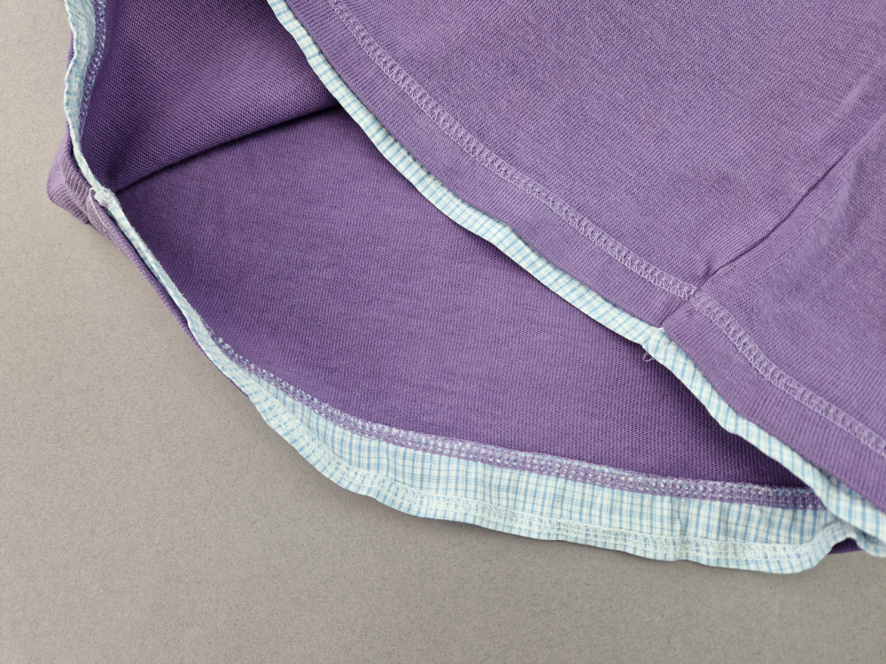 Karohemd mit Pullover Gr. 116/122 Tom Taylor lila/hellblau 2 Lagen