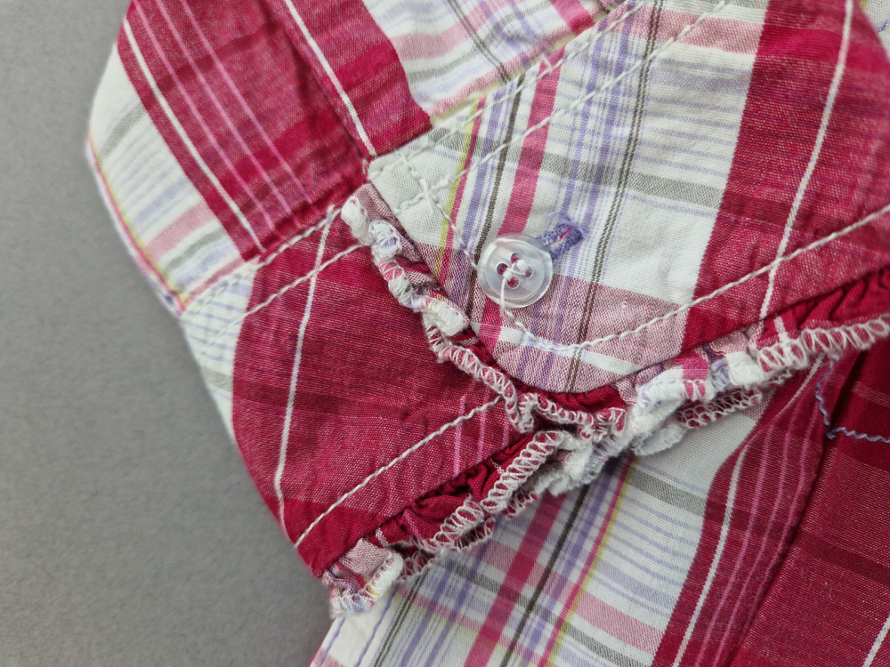 Karobluse Gr. 122 Topolino pink/weiß ¾ Arm