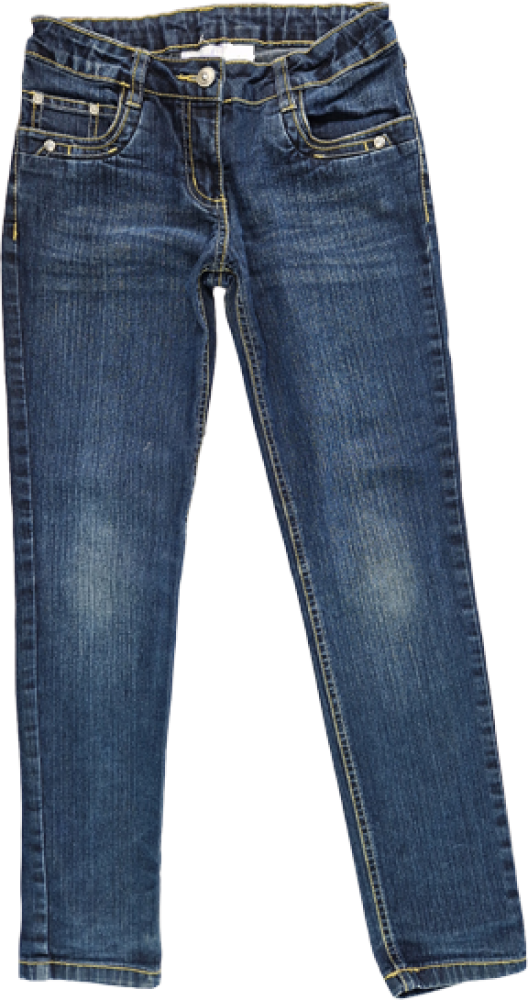 lange Jeanshose Gr. 140 dunkelblau