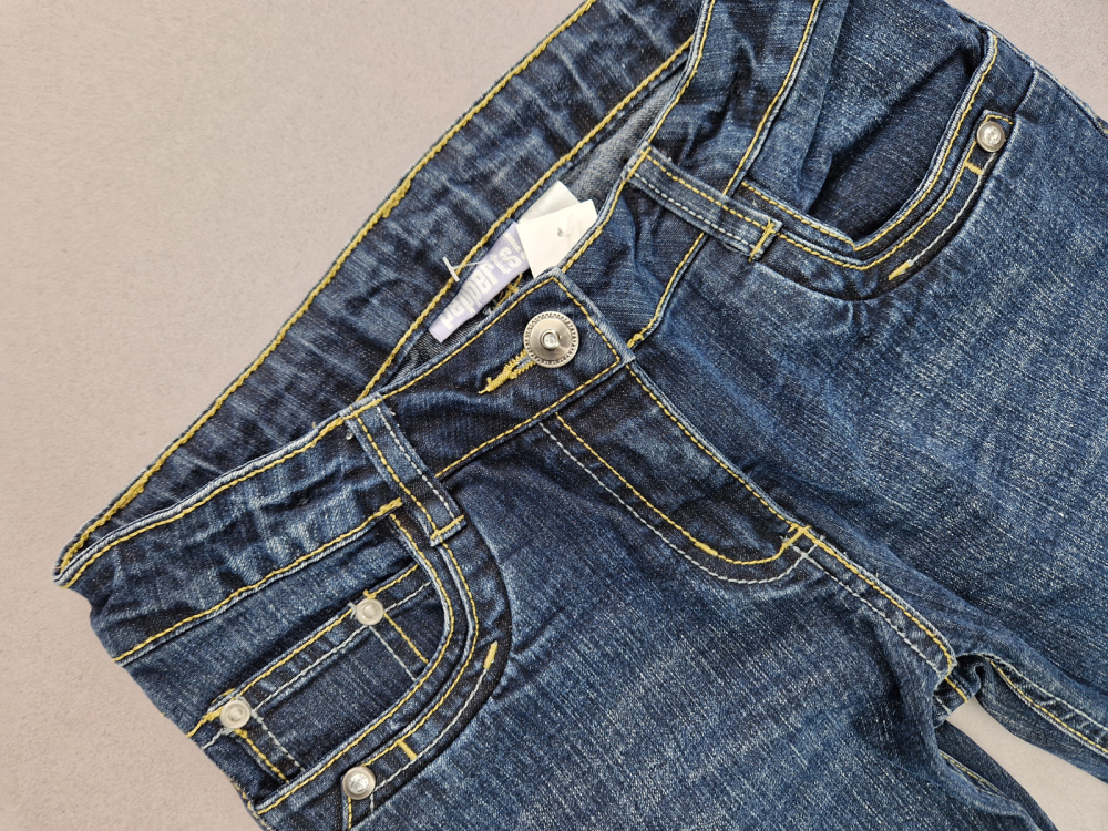 lange Jeanshose Gr. 140 dunkelblau