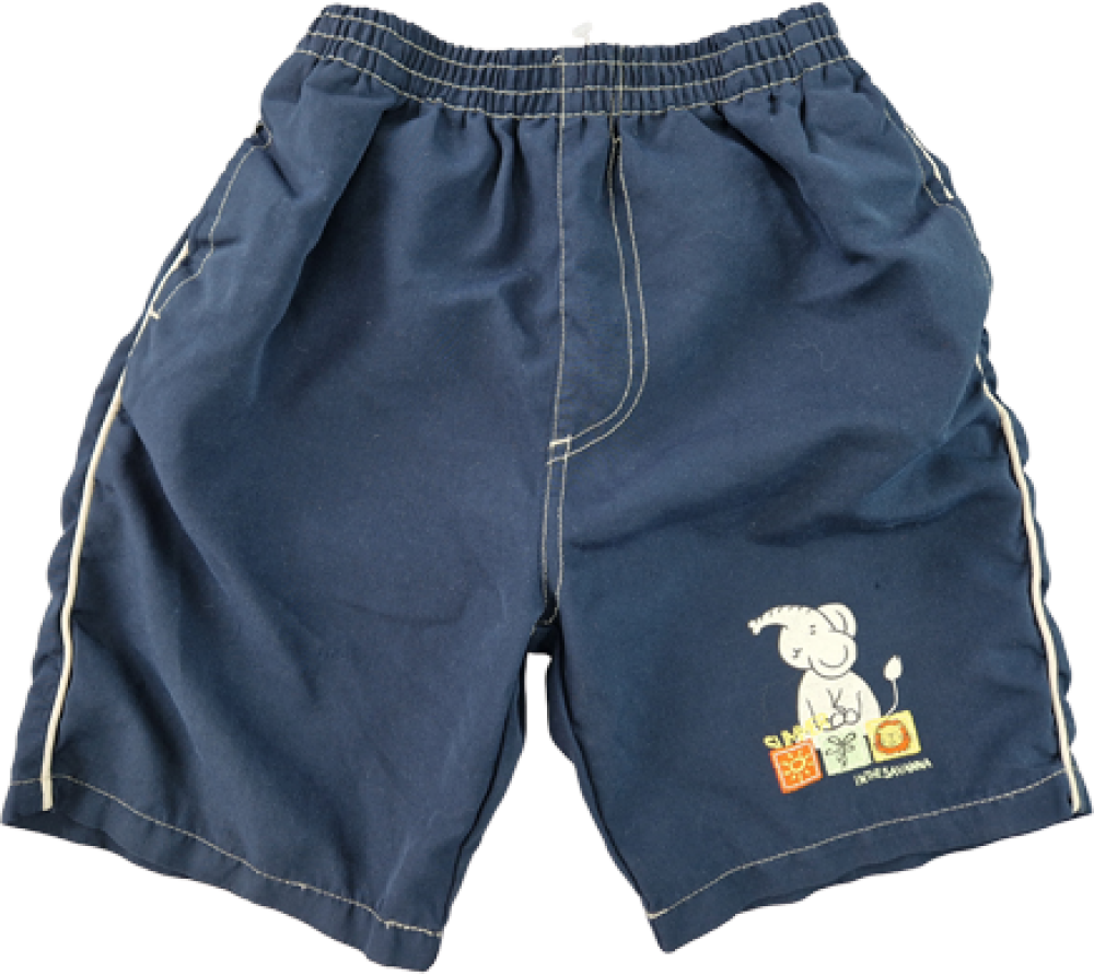leichte Sommershorts Gr. 122 dunkelblau mit Gummibund