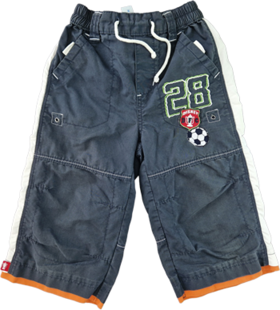 Sommershort Gr. 122 C&A Disney grau/weiß Gummibund