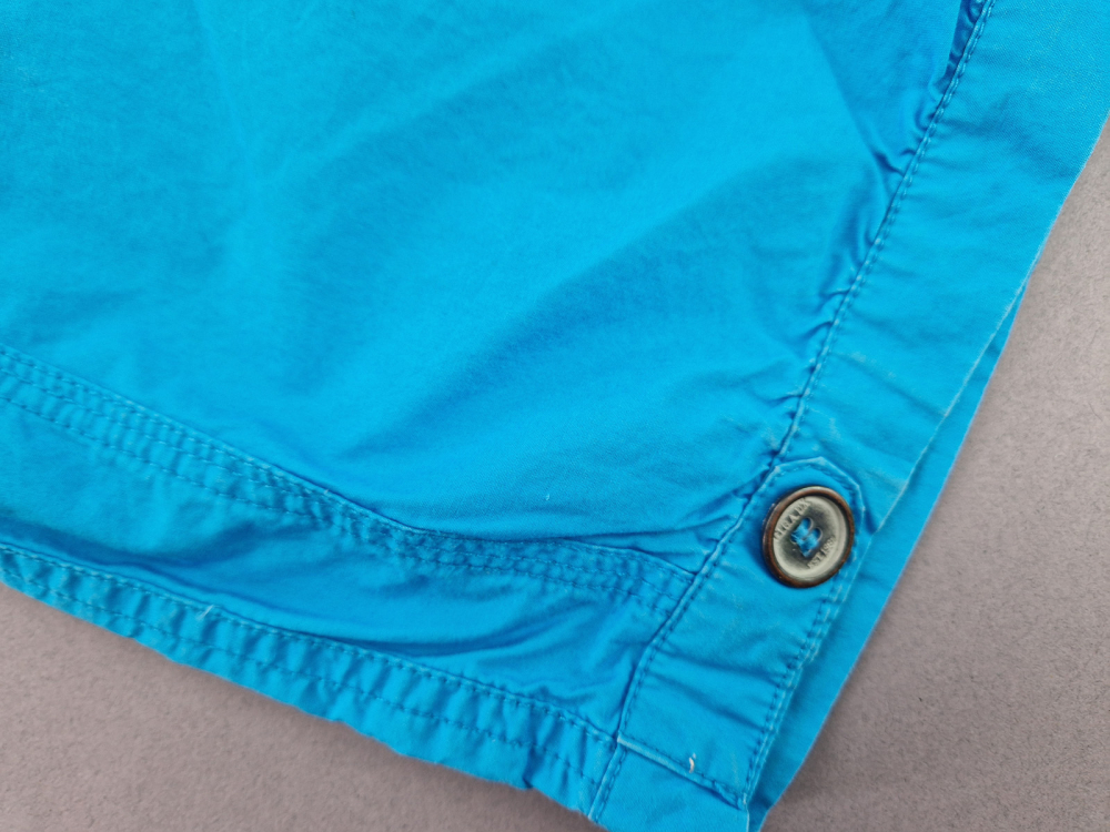 ¾ Sommerhose Gr. 140 Garment türkisblau Blumendruck