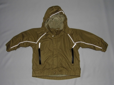 Übergangsjacke Gr. 98/104 Jako-o hellbraun mit Reflektoren