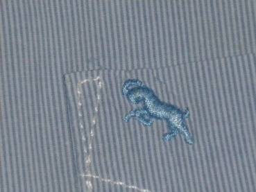 Langarmhemd Gr. 80 H&M hellblau/weiß gestreift