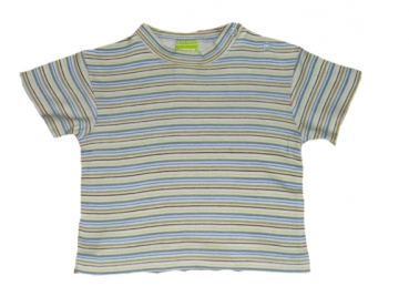 Ringelshirt Gr. 56 für kleine Mäuse blau/oliv/gelb