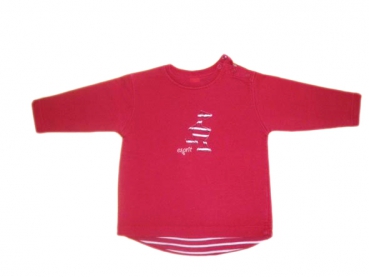 Sweatshirt Gr. 74/80 Esprit rot mit Entenapplication