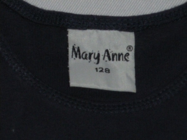 T-Shirt Gr.  110/116 Mary Anne blau ärmellos * Zwillinge *