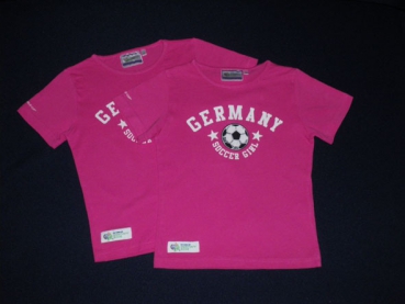 T-Shirt Gr. 116 C&A pink Germany Soccer Girl * Zwillinge *