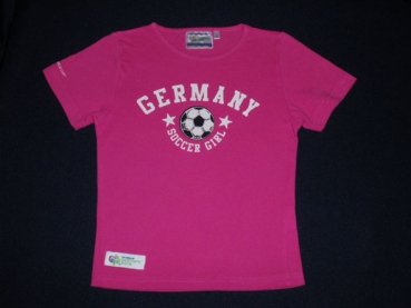 T-Shirt Gr. 116 C&A pink Germany Soccer Girl * Zwillinge *