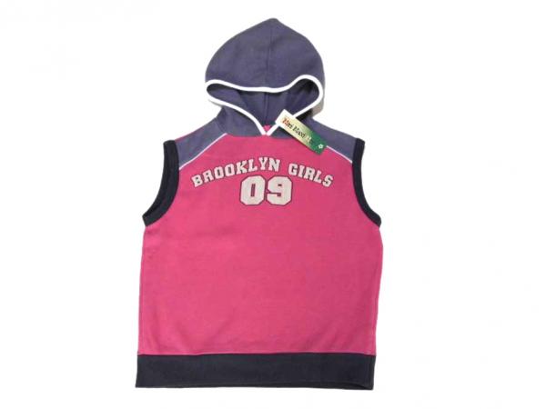 Kapuzenshirt Gr. 104 Rosa mit grauer Kapuze Brooklyn Girls