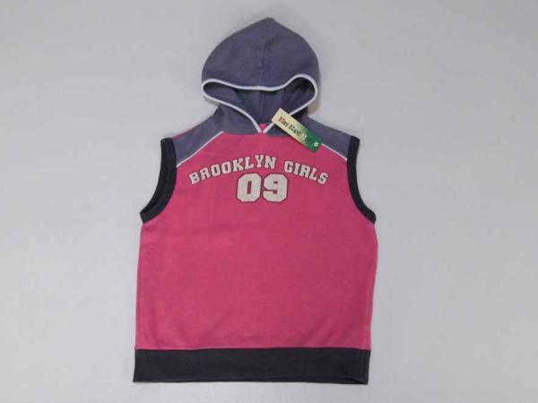 Kapuzenshirt Gr. 104 Rosa mit grauer Kapuze Brooklyn Girls