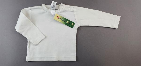 Langarmshirt Gr. 62/68 C&A weiss uni