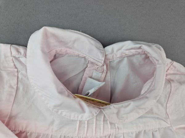 Langarmbluse Gr. 74 H&M rosa mit Aufdruck Schleifchen