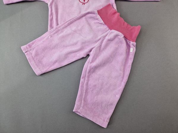 Samtschlafi Gr. 74 living crafts 2 Teiler rosa Vogel Bio 2 Teiler
