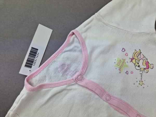 Schlafi Einteiler Gr. 80/86 weiß rosa Disney