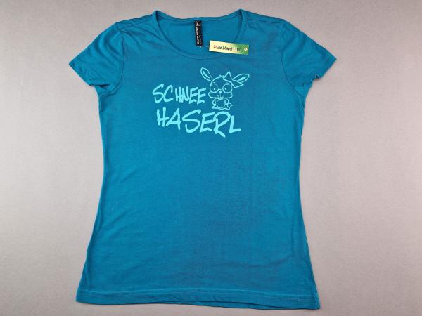 T-Shirt Gr. 42 mister & lady - türkis Schnee Haserl