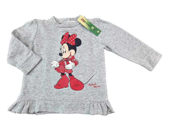 kuschliges Sweatshirt Gr. 74 Disney grau Minnie