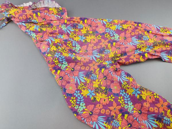 Jumpsuit Gr. 140/146 bpc lila/pink/blau bunte Blumen