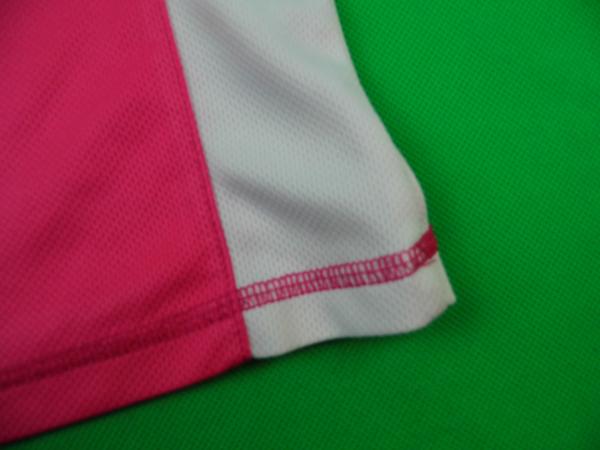 T-Shirt Gr. 122 manguun Sport rosa/weiß