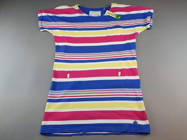 T-Shirt Gr. 164/170 s.Oliver bunt blau/gelb/pink Blockstreifen