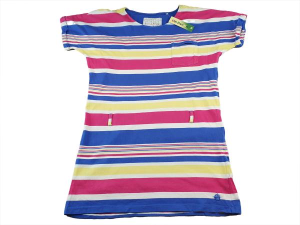 T-Shirt Gr. 164/170 s.Oliver bunt blau/gelb/pink Blockstreifen