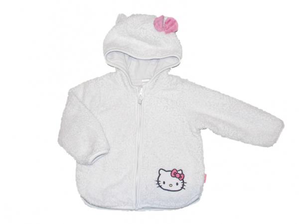 Kuschelfleecejacke Gr. 74/80 H&M weiß Hello Kitty