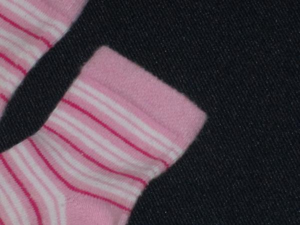 Ringelsocken 10cm Gr. 16-18 rosa