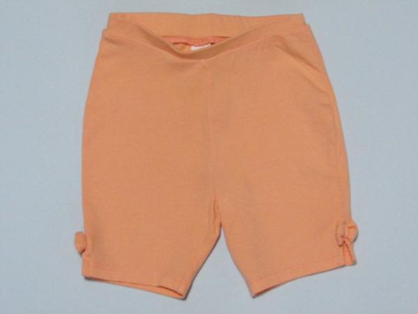 Stretchshorts Gr. 80/86 C&A  orange einfarbig mit Schleifchen *zwillinge*