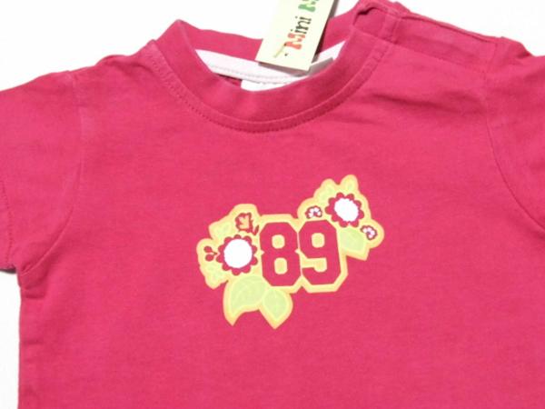 T-Shirt Gr. 56/62 Aldi pink mit Blumenmotiv